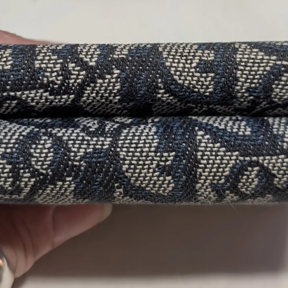 Dior Signature Saddle Monogram Blue Dior Oblique Jacquard And Leather Wallet 🔥